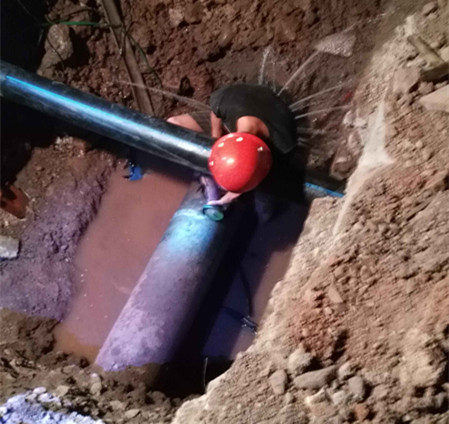 奮斗6小時，保障魯能工地按時用水