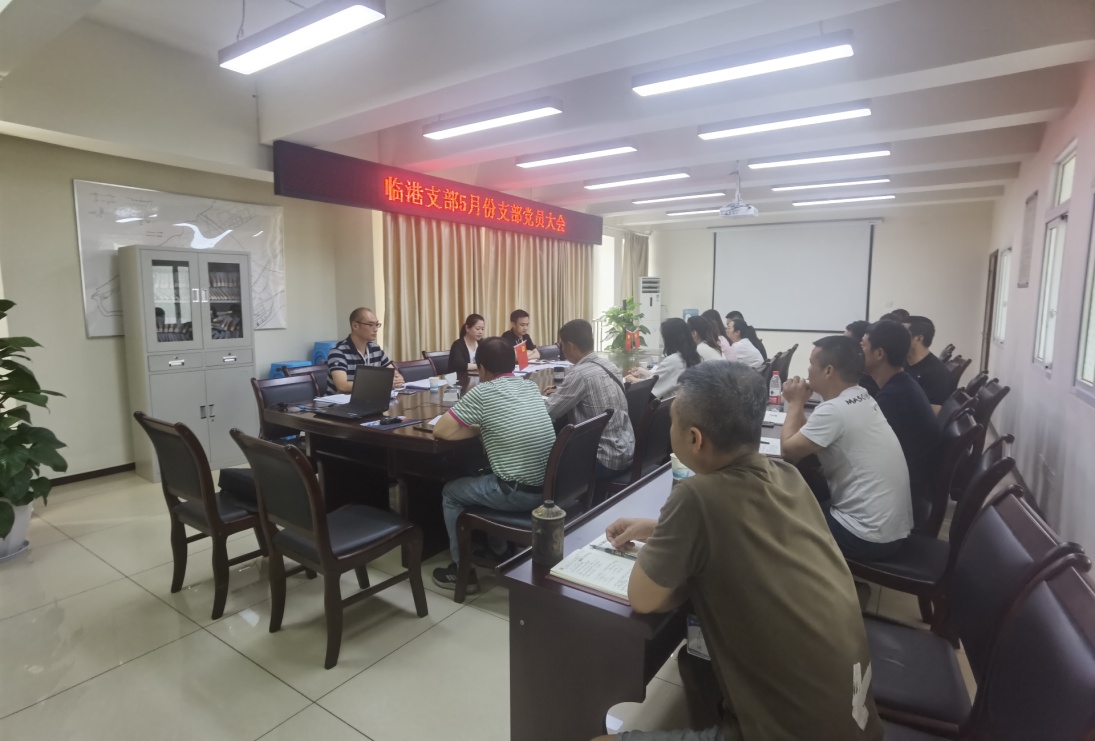 臨港支部召開(kāi)5月支部黨員大會(huì)