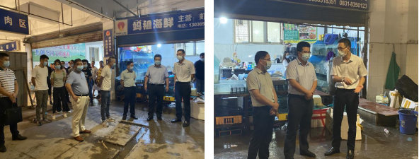 敘州區(qū)區(qū)委常委、副區(qū)長李政率隊 視察清源水務集團投資公司金沙農(nóng)貿(mào)市場改